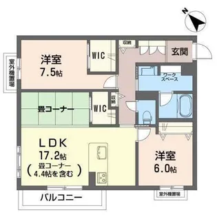 アウローラ【2階】の間取り