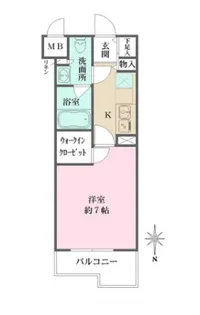 ミュプレ梅丘【1階】の間取り