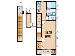 シェルハイム世田谷D棟【2階】の間取り