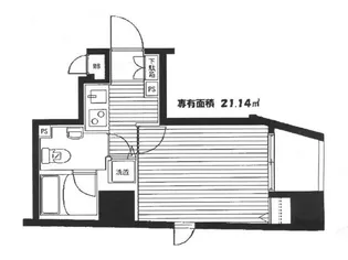 パレステュディオ六本木【3階】の間取り