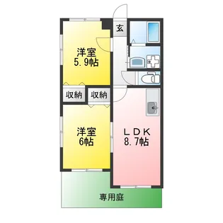 ヘーベルメゾン本郷【1階】の間取り