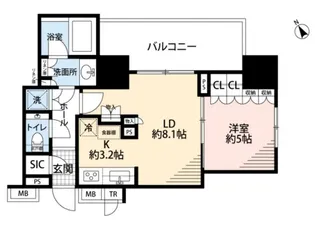 ブランズ愛宕虎ノ門【2階】の間取り