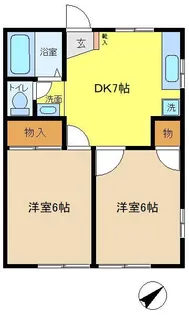 カーサスズキ【1階】の間取り