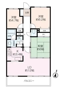 アイビーヒルズ久里浜壱番館【1階】の間取り
