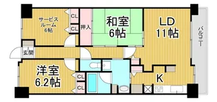 セルヴィオ3番館【10階】の間取り