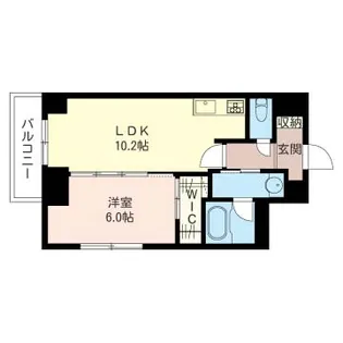 ブラン ヴェール【4階】の間取り