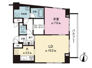 ステージファースト水道橋【10階】の間取り