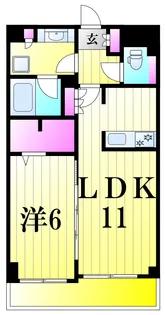 第16シントウキョウビル【3階】の間取り