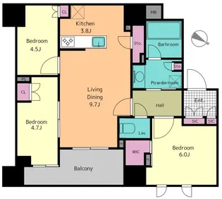 グローリオ文京東大前ヒルズ【8階】の間取り