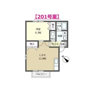 リヴィエール御影【2階】の間取り