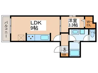 ラリュール堀切【3階】の間取り