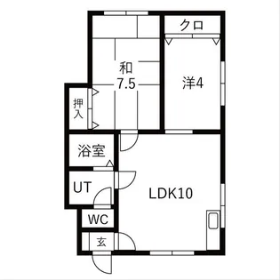 コーポミキNo.1【2階】の間取り