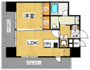 プライムアーバン博多【4階】の間取り