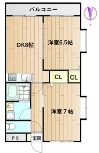 サクラリオ【3階】の間取り