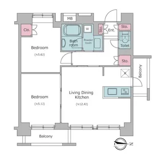 レジディア新宿イーストII【8階】の間取り