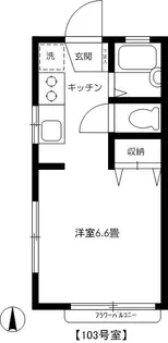 小暮コーポ第二【1階】の間取り