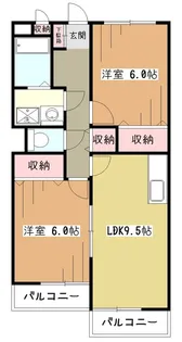 コーポローレル【2階】の間取り