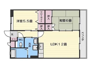 グリーンコート吉元参番館【2階】の間取り