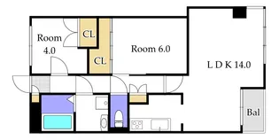 ヴィラ・ノーバ【4階】の間取り