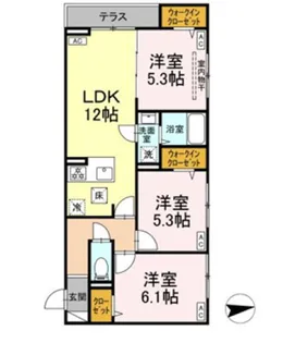 セレスティア東葛西IV【1階】の間取り