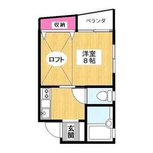 メゾネット平山【2階】の間取り