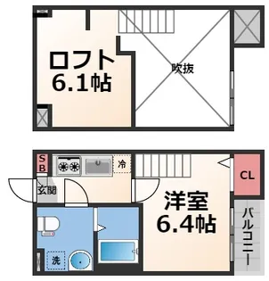 ノスタルジック金岡【1階】の間取り
