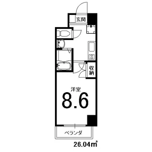 シャントール二条【2階】の間取り
