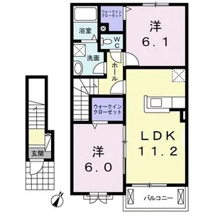 サニーエレガンスA棟【2階】の間取り