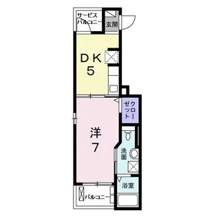 ラフォーレVIII【2階】の間取り