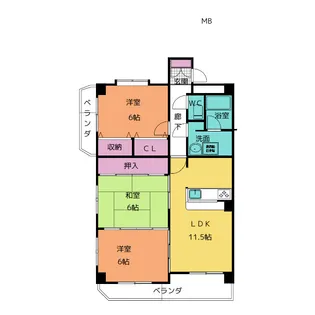Wing 95【2階】の間取り