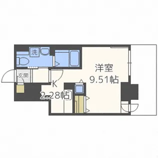 パシフィックタワー札幌【7階】の間取り