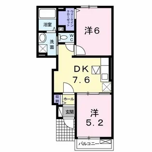 フォーシーズンA【1階】の間取り