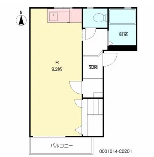 カーサ中の館C【2階】の間取り
