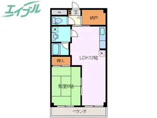メゾン志氏野【1階】の間取り