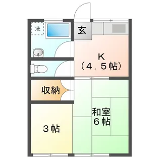 折橋コーポ【1階】の間取り