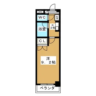KEY FLAT CHIKUSA【2階】の間取り