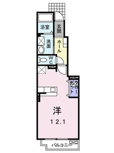 セレノ東野 C【1階】の間取り