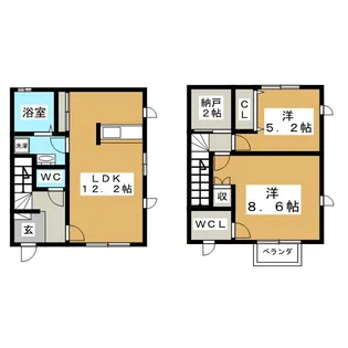 wa.do.na.maisonB棟の間取り