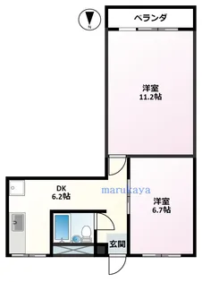 セピアハイツ【2階】の間取り