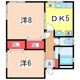 竹内アパート【2階】の間取り