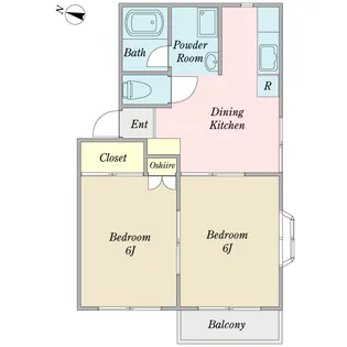 プレステージテラス【2階】の間取り