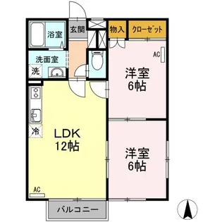 ウェスティンハウス【2階】の間取り