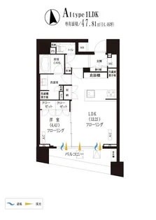 ザ・ミッドハウス蒲田【11階】の間取り