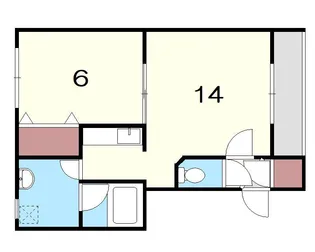 カントリーアヴェニュー【2階】の間取り
