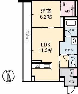 フェリシエール【2階】の間取り