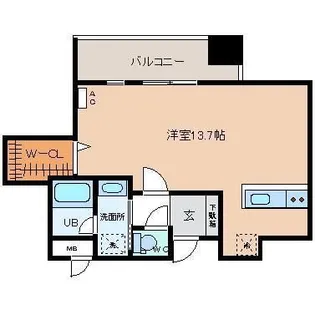 セントラルコート西町プレミア【5階】の間取り