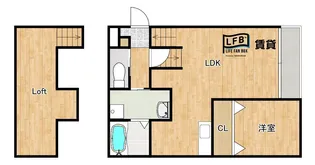LFB APARTMENT宮島町【1階】の間取り