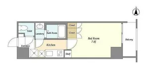 エムレジデンス両国森下【8階】の間取り