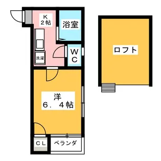 Loft日比野【1階】の間取り
