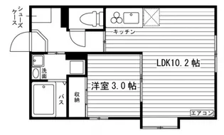 ドミール青江【1階】の間取り